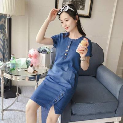 ĐẦM JEAN SUÔNG XẺ TÀ ĐÍNH 3 NGÔI SAO - NJ227
